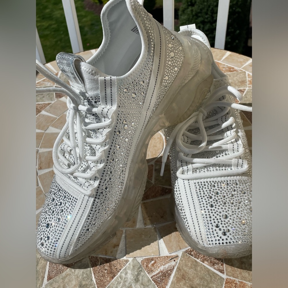 STEVE MADDEN MAXIMA rhinestone 11 SNEAKERS bling